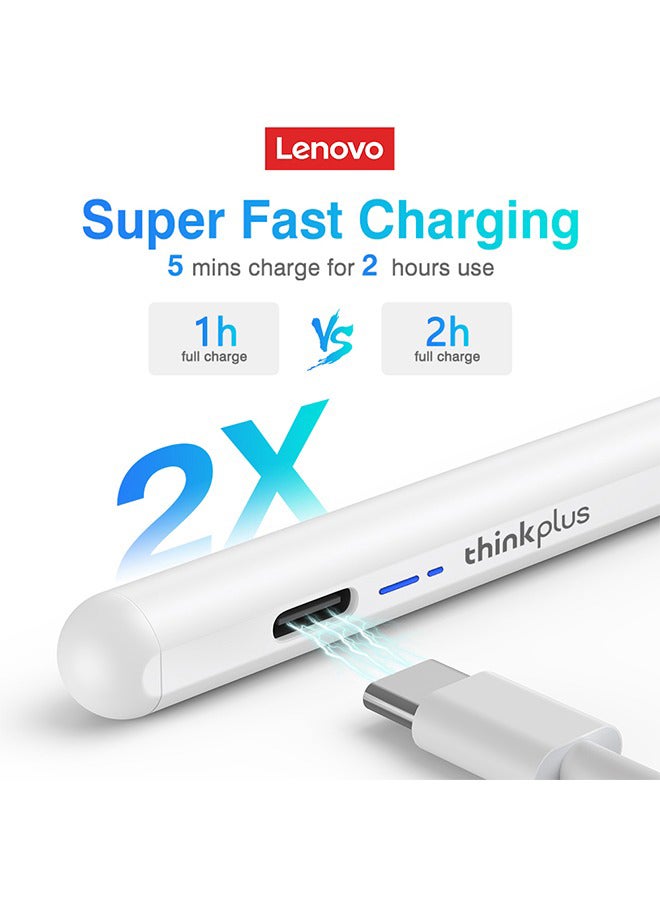 Lenovo Thinkplus BP16 High Tech Smart Stylus Pencil For Phone Tablet iPad White - Image 5