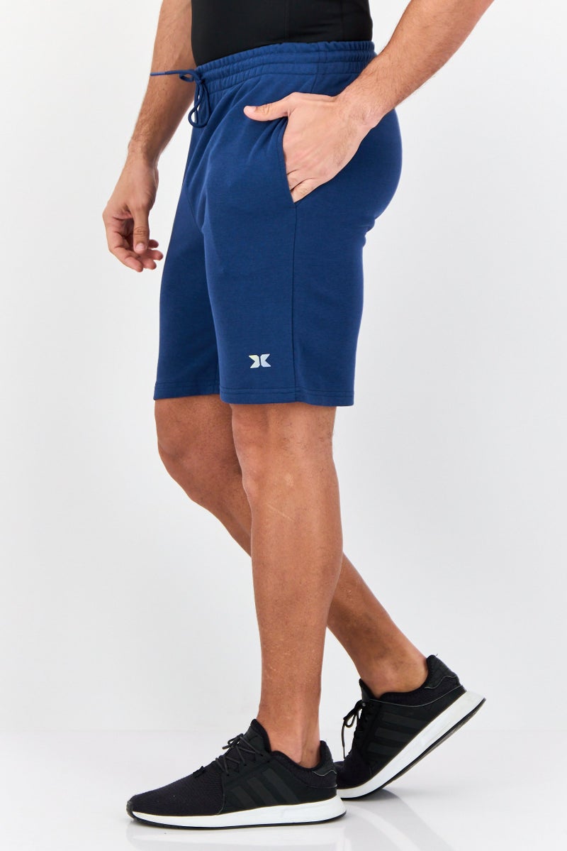 RBX Men Sportswear Fit Training Shorts, Dark Blue  - Image 3