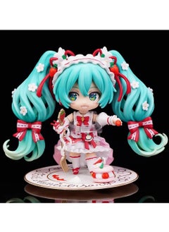 General Hatsune Miku doll model desktop ornament strawberry cake Hatsune 1939 swappable face model toy decoration collection gifts  - Image 3