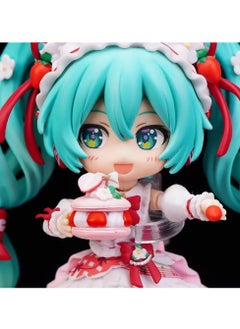 General Hatsune Miku doll model desktop ornament strawberry cake Hatsune 1939 swappable face model toy decoration collection gifts  - Image 4