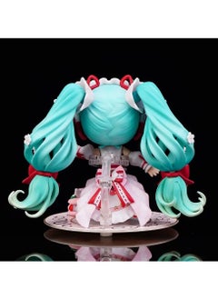 General Hatsune Miku doll model desktop ornament strawberry cake Hatsune 1939 swappable face model toy decoration collection gifts  - Image 5