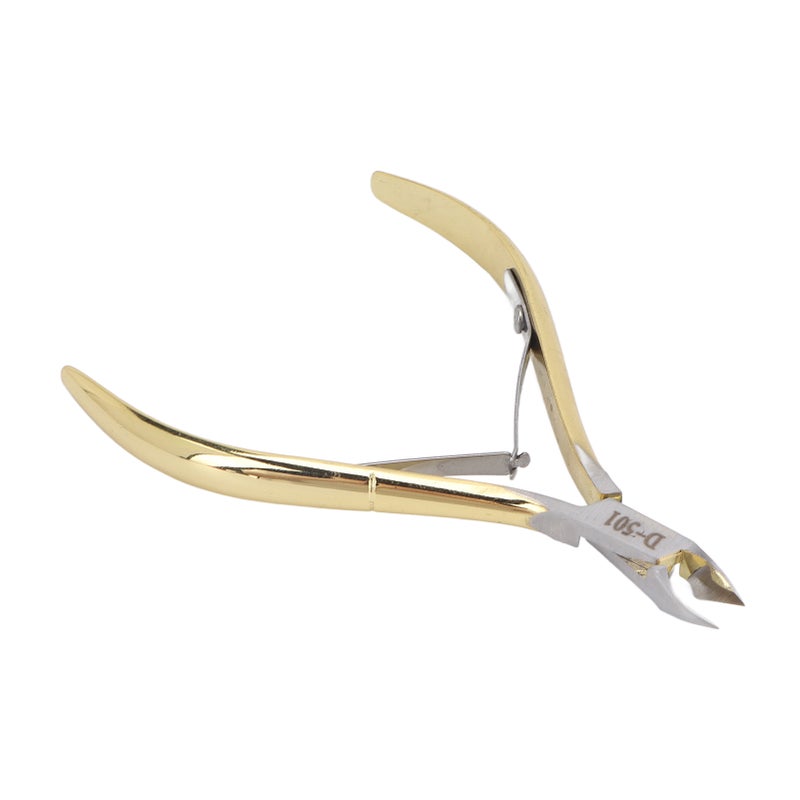 Nail Cuticle Nipper Professional Cuticle Cutter Clipper Manicure Tool for Fingernails Gold - Image 3