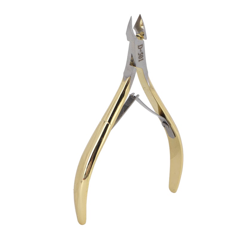 Nail Cuticle Nipper Professional Cuticle Cutter Clipper Manicure Tool for Fingernails Gold - Image 4