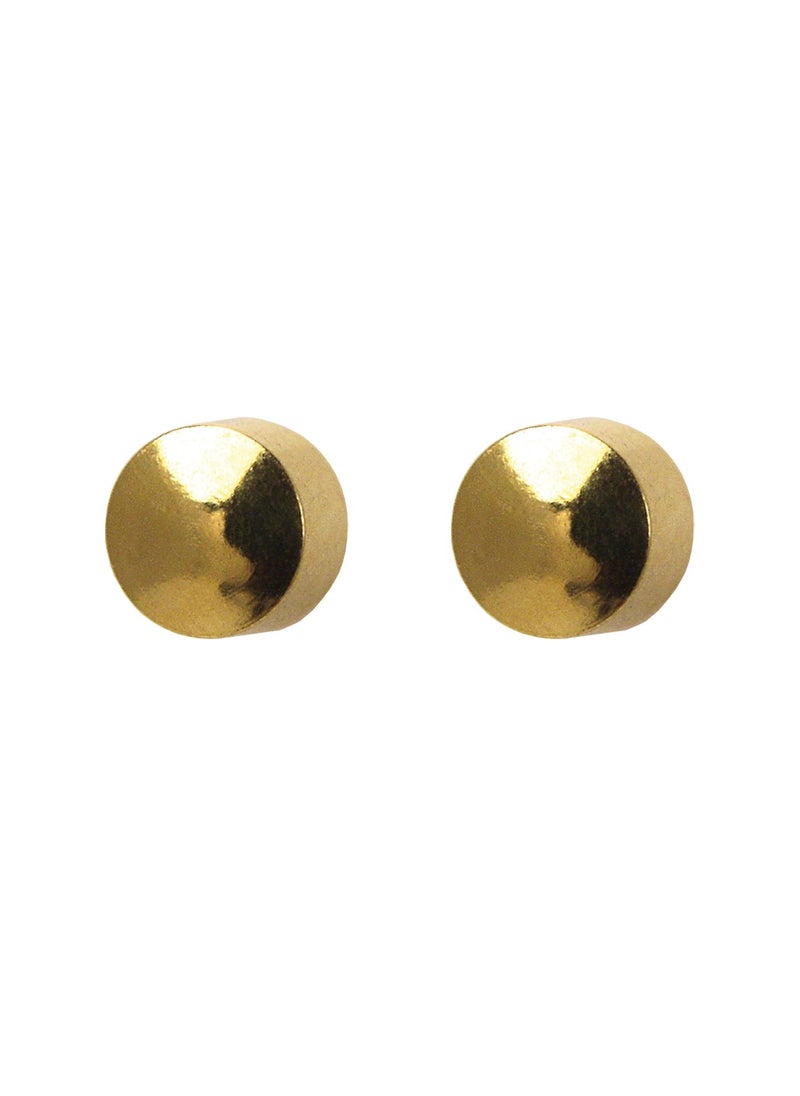 MediSystem Sterilized Earring 24K Gold Plated Bezel 4mm Traditional Ball dozen 12 pieces  - Image 1