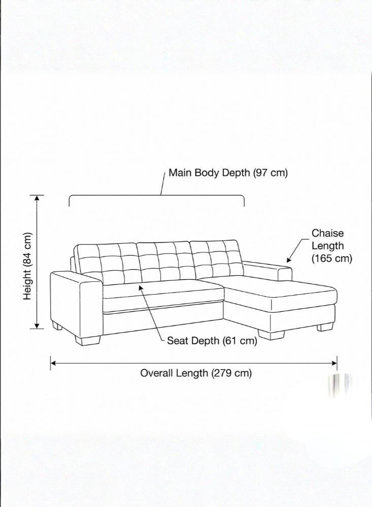 KARNAK Orvex L Shape Sofa With Storage Blue - Image 5