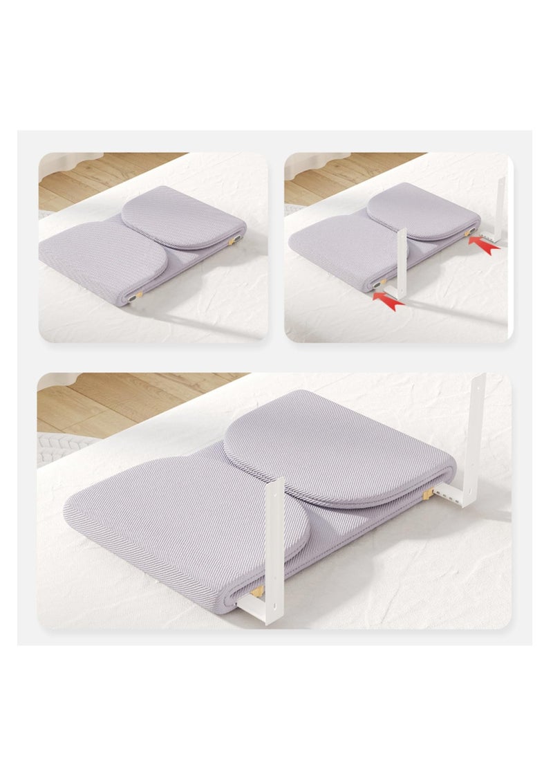 Arabest Foldable Crib Rail Guard for Kids, Adjustable Universal Toddler Bed Rails, Baby Falling Protector Fence, Crib Bed Guard for Twin, Full Size, Queen &King Beds, (Grey 1Pcs, 120C*40CM)  - Image 5
