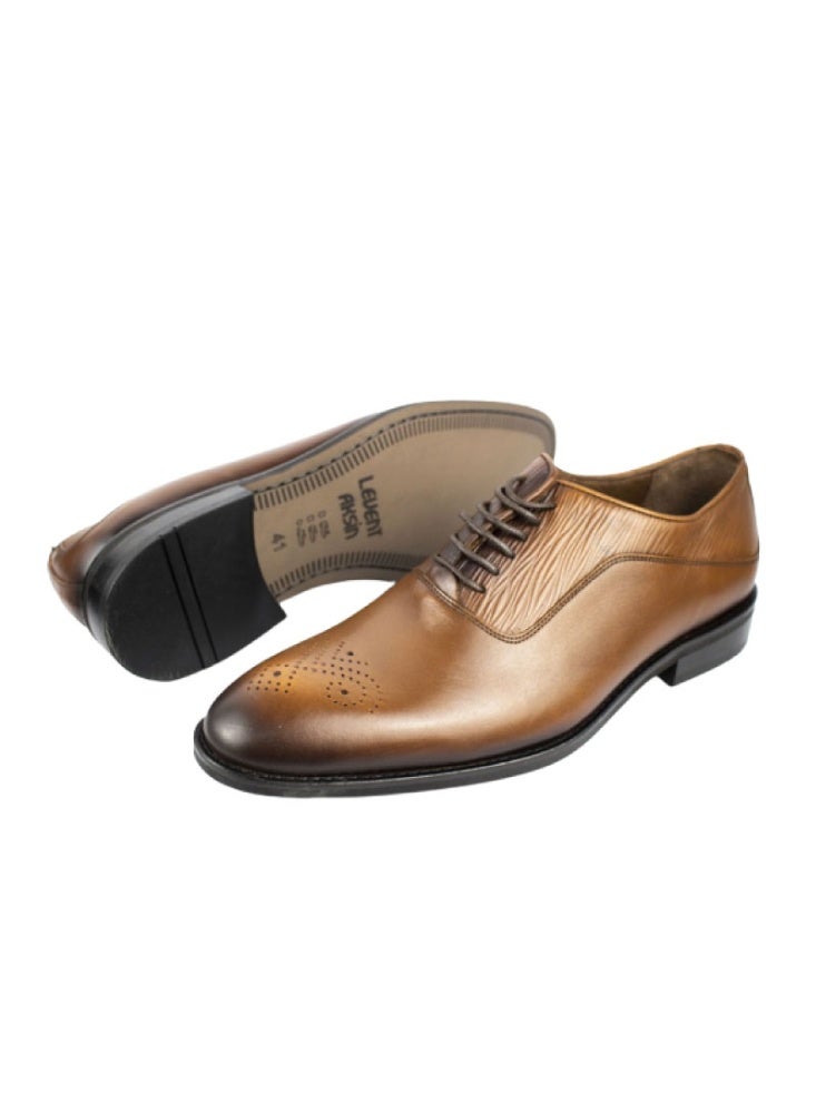 Levent Classic Genuine Leather 
Lace Up Shoes - Image 2