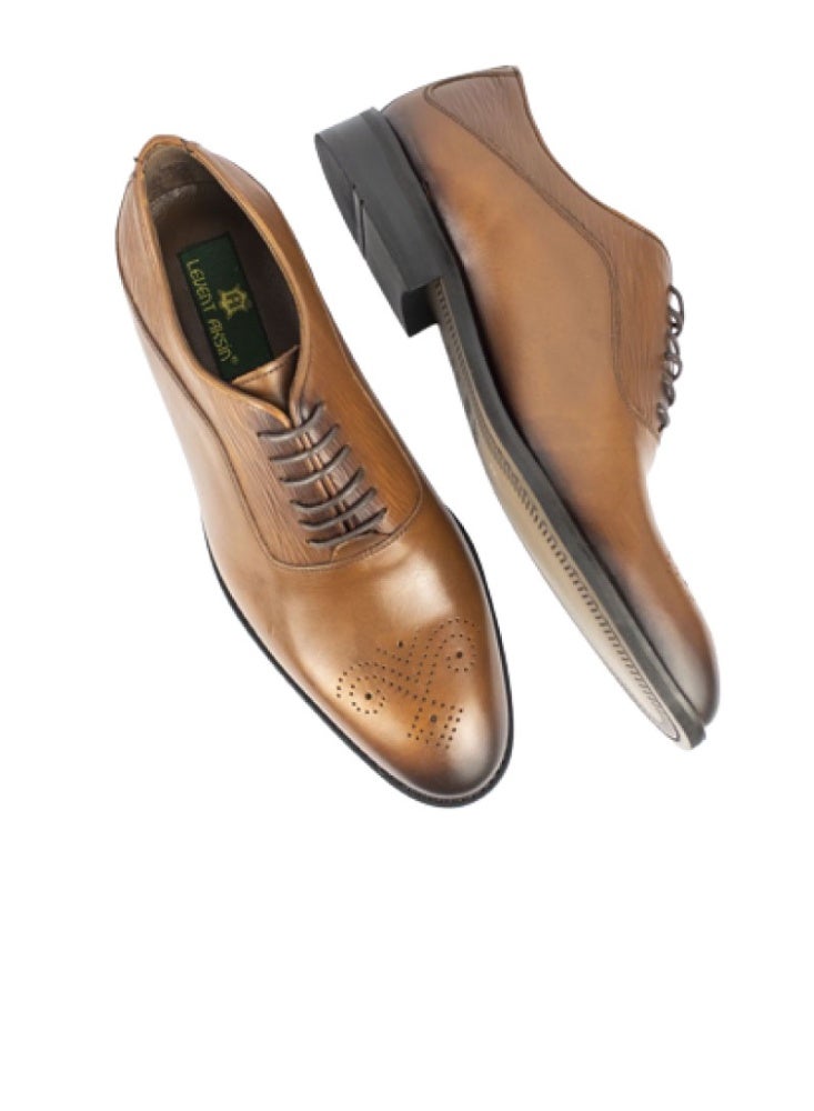 Levent Classic Genuine Leather 
Lace Up Shoes - Image 4