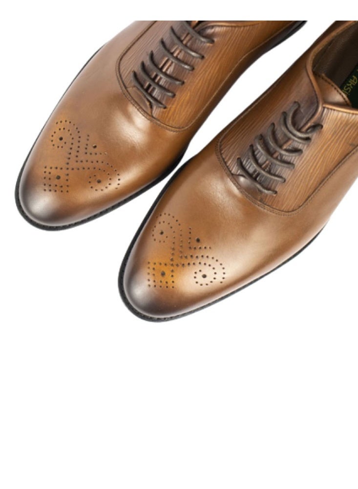 Levent Classic Genuine Leather 
Lace Up Shoes - Image 3