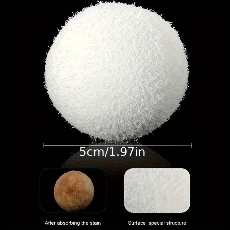 3 Pack Pool Cleaning Sponge Balls White Reusable Absorbent Scrubber Balls For Spa Hot Tub And Above Ground Pool Sand Filter Compatible Durable Textured Surface - Image 5