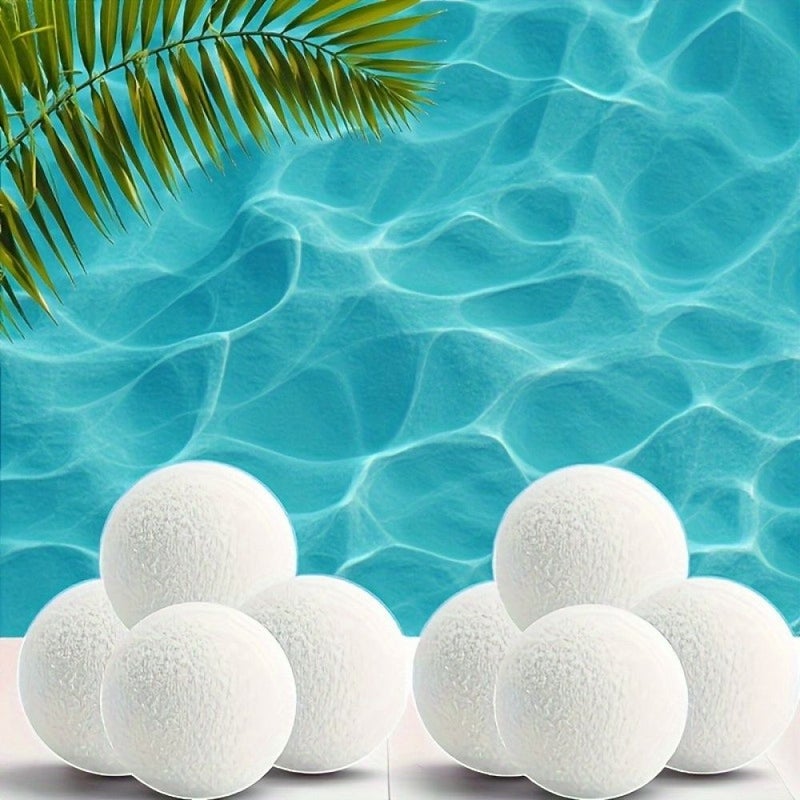 3 Pack Pool Cleaning Sponge Balls White Reusable Absorbent Scrubber Balls For Spa Hot Tub And Above Ground Pool Sand Filter Compatible Durable Textured Surface - Image 4
