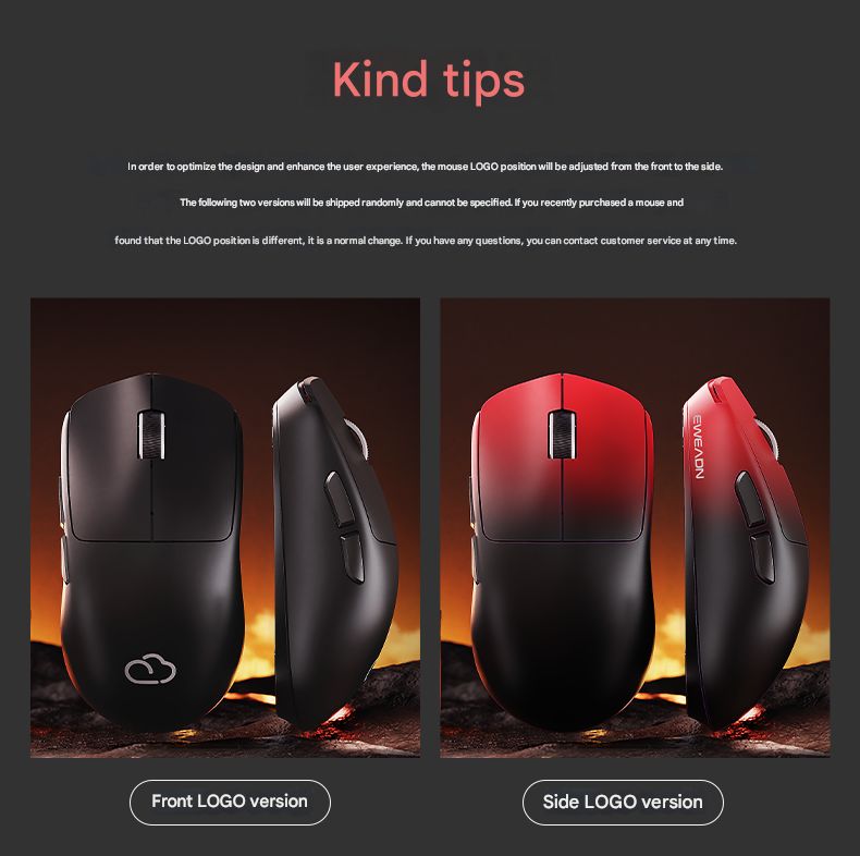 Eweadn X23 Pro Tri-Mode Bluetooth Mouse, 12000 DPI Optical Resolution, Orange - Image 4