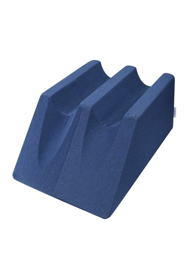 Metron Leg Foot Knee Ankle Heel Elevation Support Foam Wedge Pillow | Helps in Recovery from Post-Surgery | Reduce Swelling | Dark Color Cover - Image 1