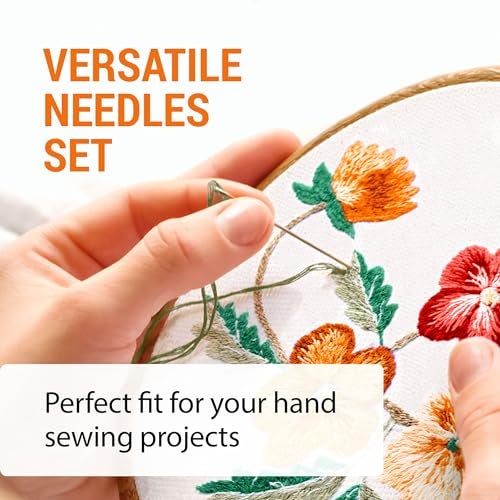 VONEEDL 200 PCS Large Eye Heavy Duty Sewing Needles - Bulk Set of 2 inch Big Eye Embroidery Needles - Easy to Thread Quilting Needles - Image 5