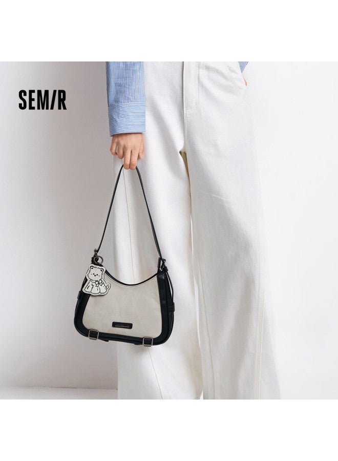 Semir Women's Plaid Retro Handbag New Shoulder Crossbody Bag 105825153007