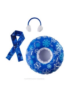 The Elf on the Shelf Totally Tubular Snow Tube Set- Claus Couture Snow Tube, Snow Scarf And Earmuff Three Piece Accessory Set - Dress Your Elf For Wintertime Ski Adventures And Snow Day Fun  - Image 3