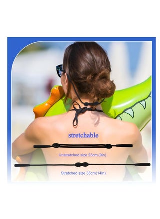 Tailless Sunglasses with Adjustable Eyeglass Straps Sport Style 3 Pack 14 Inch Eyeglass Cord Straps for Kids Women Men - view 2