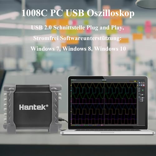 Hantek هنتك 1008C PC USB 8CH جهاز قياس السيارات الرقمي/DAQ/مولد قابل للبرمجة - Image 5