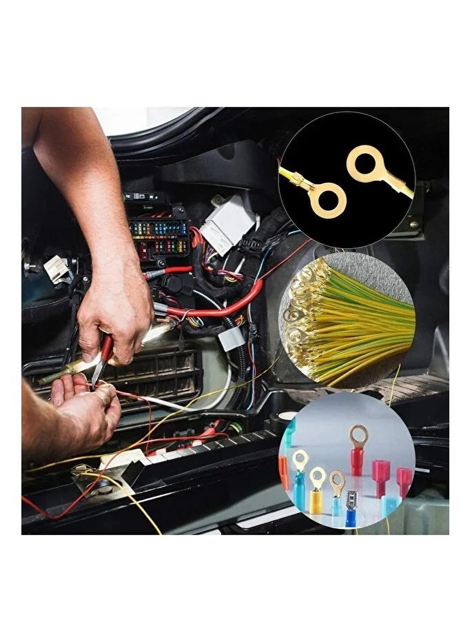 Copper terminal wire connectors (150 pieces) in multiple sizes, ideal for automotive and appliance electrical repairs. - Image 5