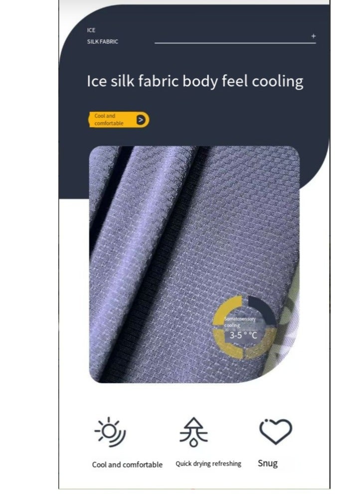 MY New straight summer sun protection ice silk sleeves men's sleeves driving outdoor loose sleeves ice sleeves anti-ultraviolet - Image 4