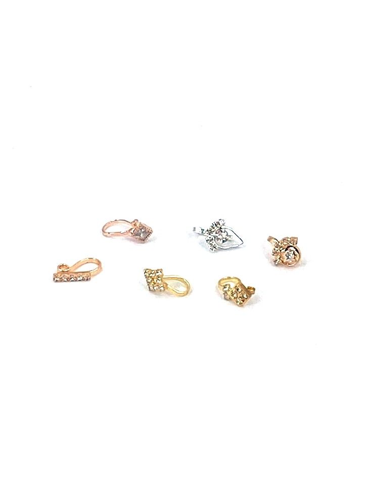 GOHONA GOHONA Indian Traditional Bollywood Style Hoop Pin Nose Ring for Women