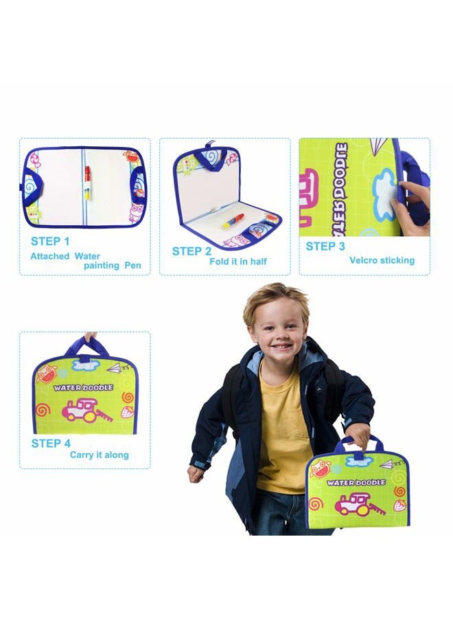 Coolplay Doodle Drawing Toys, Travel Magic Water Drawing Mats,Magic Pen Educational Toy for Children Toddlers Kids - Image 2