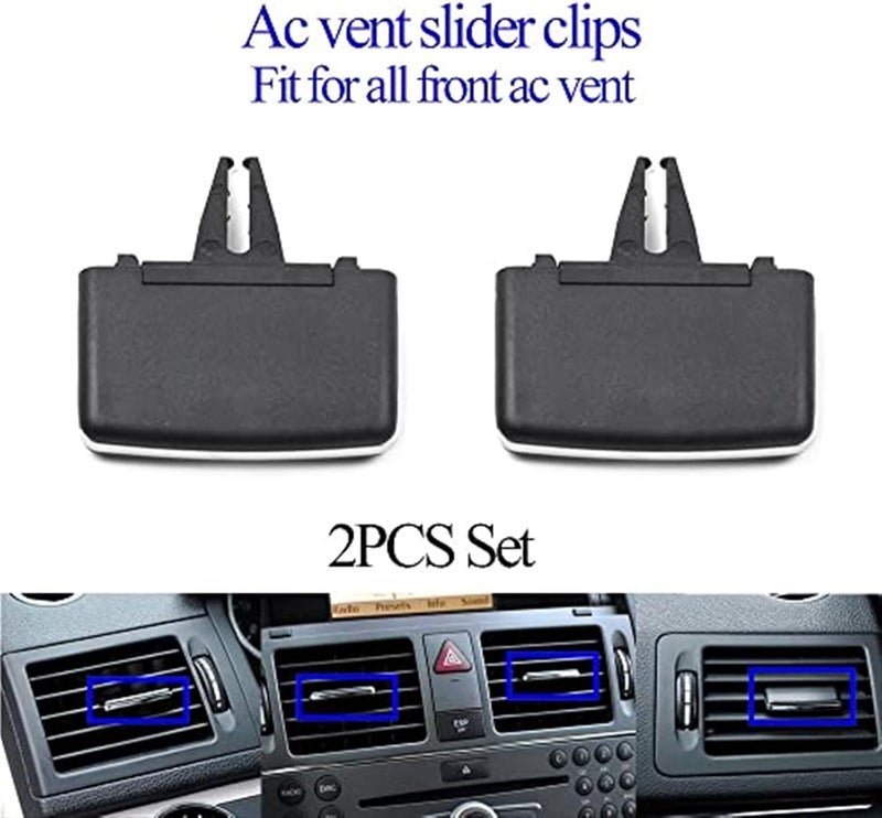 QASULER AC Vent Grille Outlet Tab Clips for C Class - Image 5