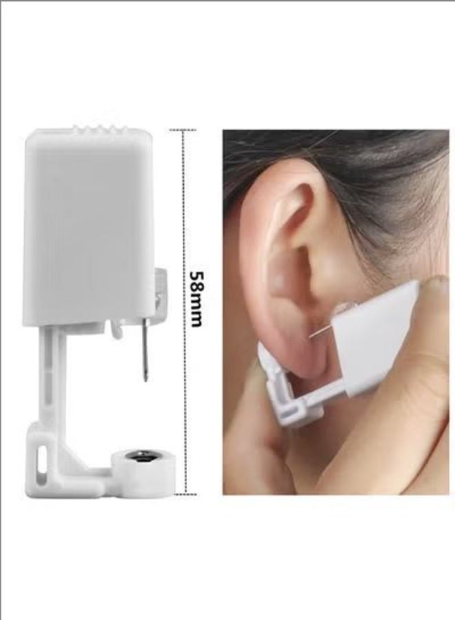 2 Piece Self Ear Piercing Disposable Tool Kit With Ear Studs, Designed Mechanically For Easy Operate and Use, Can Be Pierced Safely and Quickly, Suitable For Professionals and Novices - Image 3