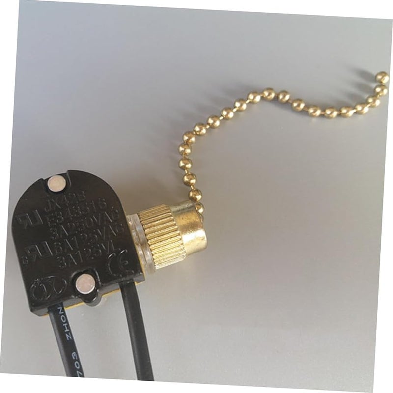 2PCS Ceiling Fan Light Pull Chain Switch Zipper Design Easy On Off Random Color - Image 5