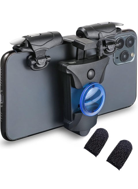 PUBG Mobile Controller, 16 Shots per Second Auto High Frequency Click Mobile Gaming Controllers for PUBG/Fortnite/Rules of Survival Gaming Grip and Gaming Joysticks for Android iOS Phone