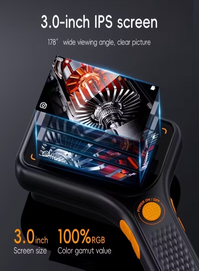 ميكروسكوب رقمي محمول بقوة تكبير 500X، كاميرا 2MP، عدسة تركيز تلقائي، يعمل بالبطارية واليو إس بي، شاشة 3 بوصة، إضاءة LED، متوافق مع الكمبيوتر – مثالي للصيانة، اللحام، فحص العملات، البحث العلمي، إصلاح الهواتف والدوائر الإلكترونية - Image 3