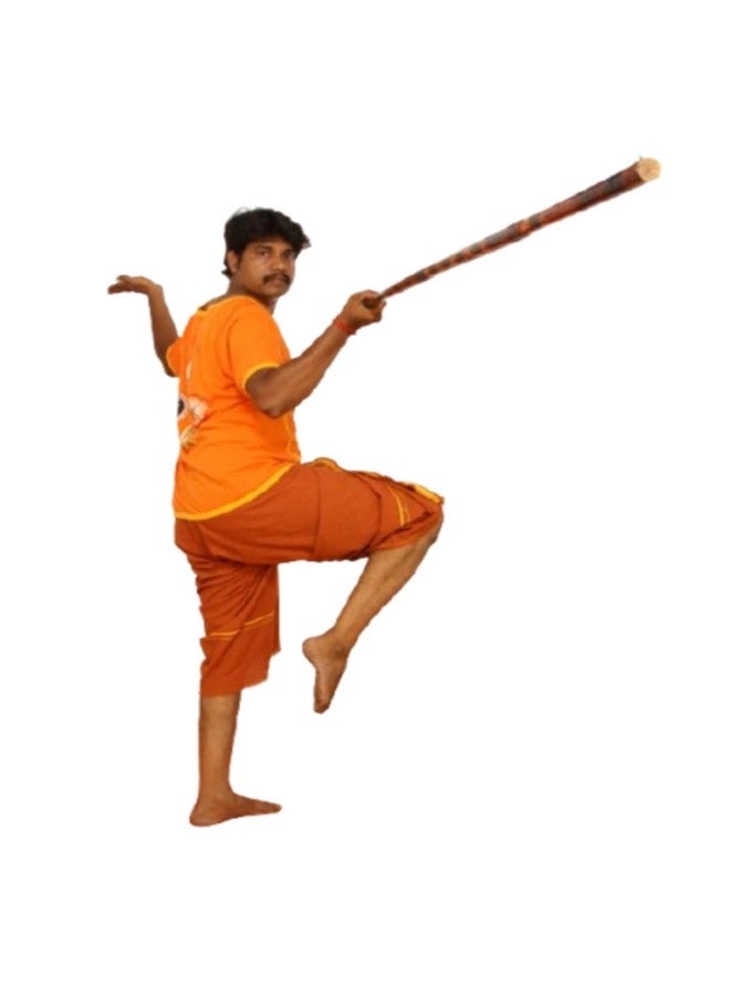 TryMe Silambam ® Silambam Cane Wood Natural Bo Staff Rattan 4feet Stick Pack of 2 - Image 5