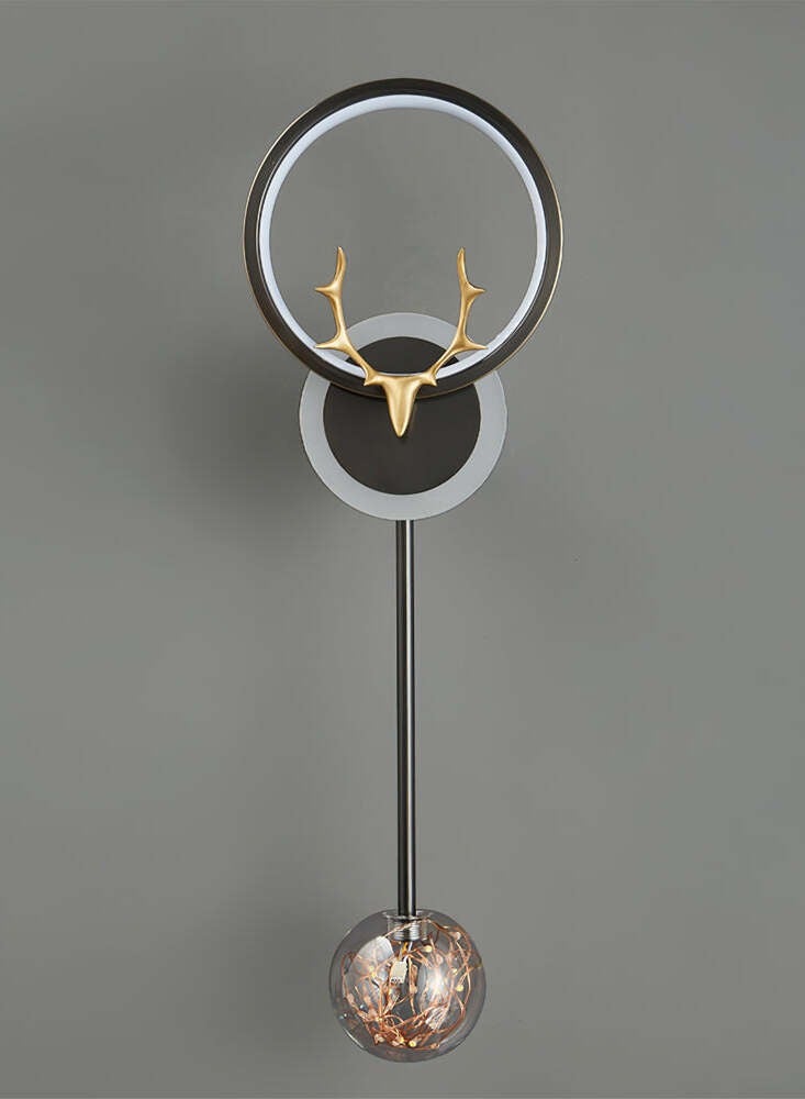 Luxury 7497-GD Black Wall LED Light Deer Shape with 3-Level Brightness – Elegant Gold Design for Bedrooms and Living Spaces - Image 4