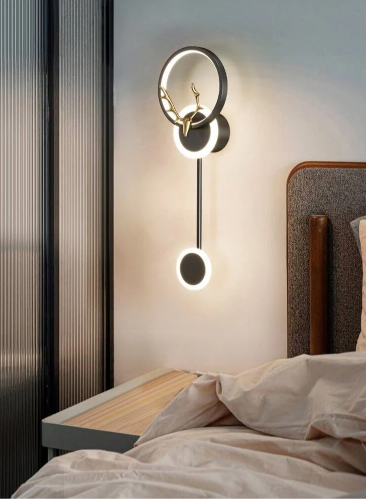 Luxury 7497-GD Black Wall LED Light Deer Shape with 3-Level Brightness – Elegant Gold Design for Bedrooms and Living Spaces - Image 3