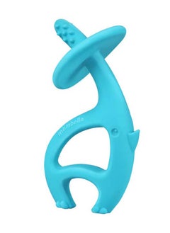 Mombella Elephant Teething Toy | Soft & BPA-Free Silicone | Multiple Textures for Sore Gums | Free Clip Included | Freezer & Dishwasher Safe | 3-6 Months | 11 x 7 x 3 cm  - Image 1