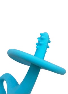 Mombella Elephant Teething Toy | Soft & BPA-Free Silicone | Multiple Textures for Sore Gums | Free Clip Included | Freezer & Dishwasher Safe | 3-6 Months | 11 x 7 x 3 cm  - Image 2