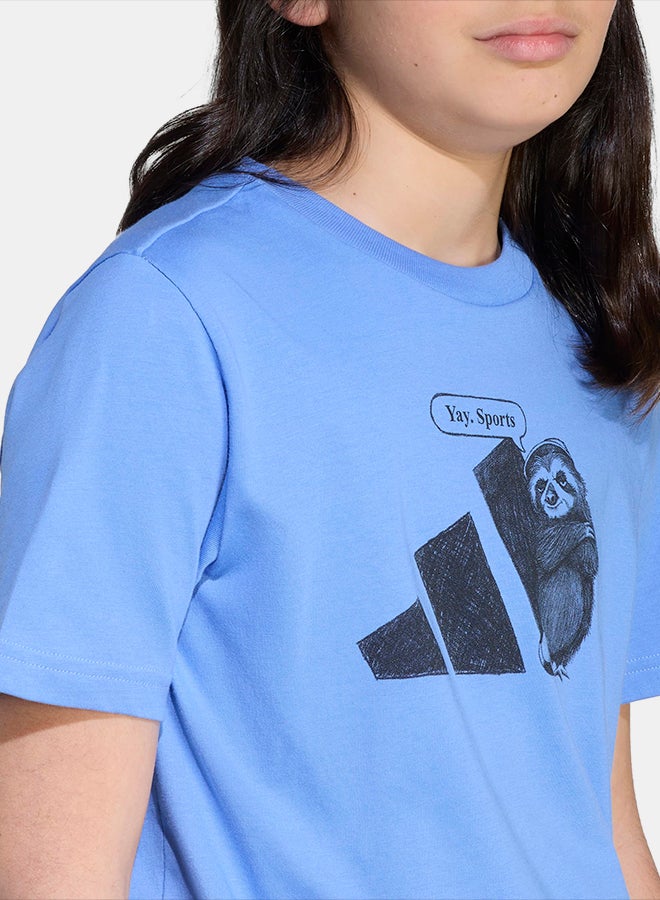 Adidas تي شيرت رياضي برسومات للأطفال - Image 4