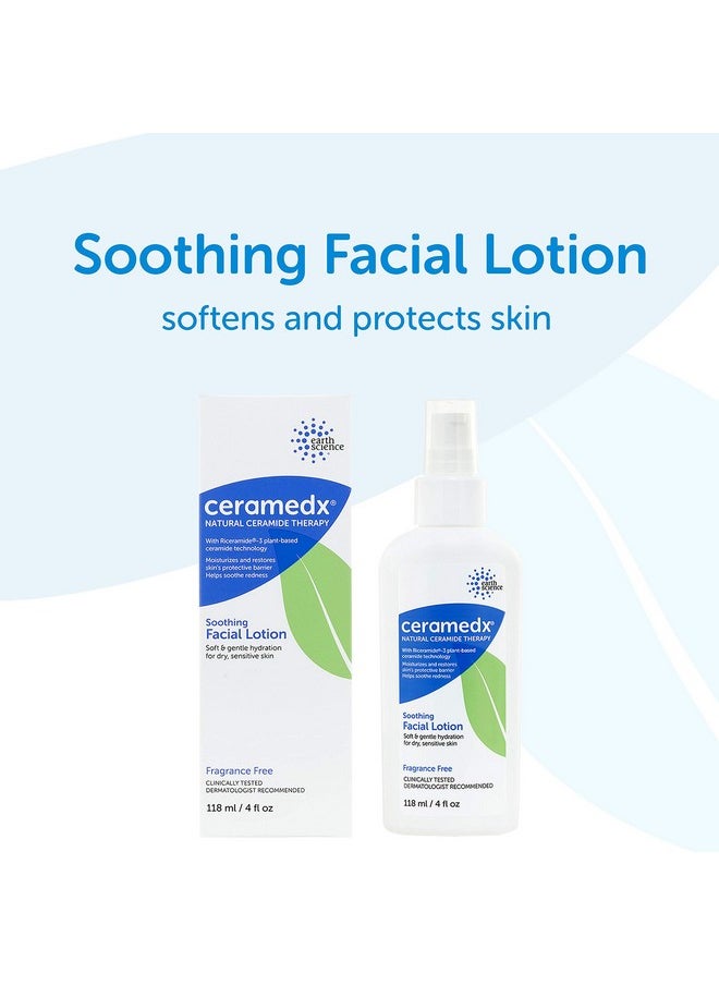 Ceramedx Ceramedx - Soothing Facial Lotion | Natural Ceramide Lotion for Dry, Sensitive Skin | Cruelty Free, Vegan & Fragrance Free | 4 fl oz  - Image 3