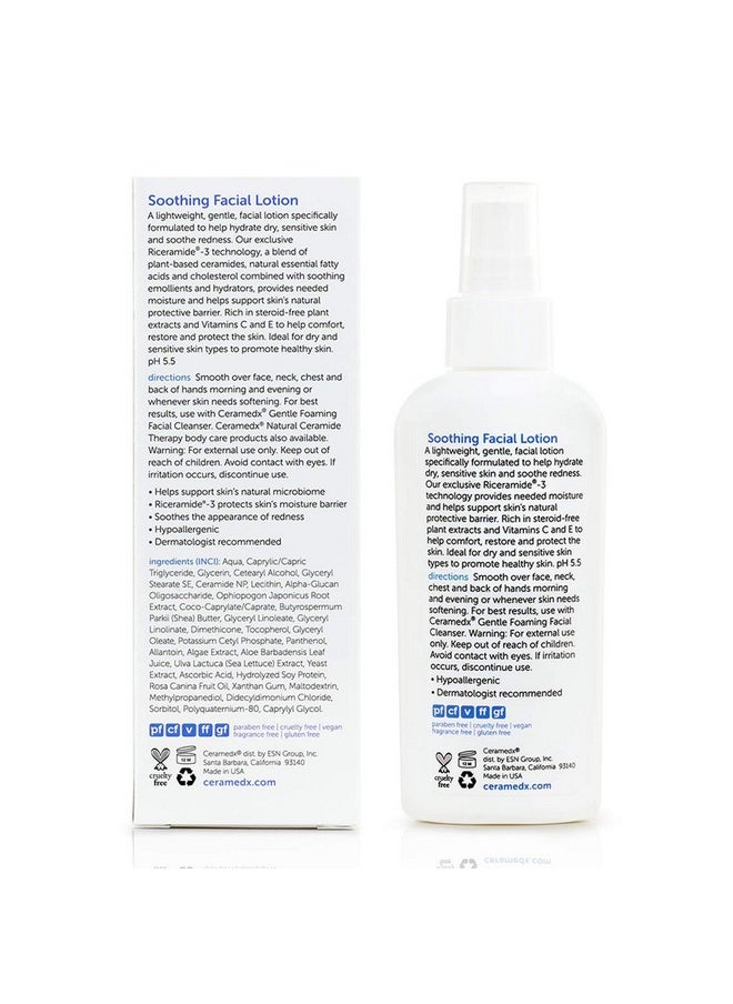Ceramedx Ceramedx - Soothing Facial Lotion | Natural Ceramide Lotion for Dry, Sensitive Skin | Cruelty Free, Vegan & Fragrance Free | 4 fl oz  - Image 2
