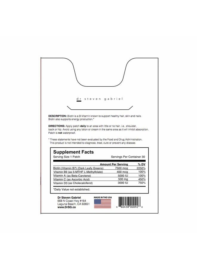 Dr. Steven Gabriel Biotin | Supports Cellular Energy Production | 30 Quantity - Image 3