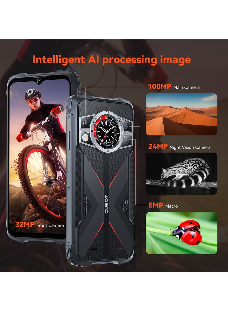 Cubot - Kingkong 9 Rugged Smartphone 120hz 6.583-Inch Screen 12GB RAM+512GB ROM 10600mAh Battery 33W Fast Charging 100MP Main + 24MP Night Vision Camera NFC - Image 1