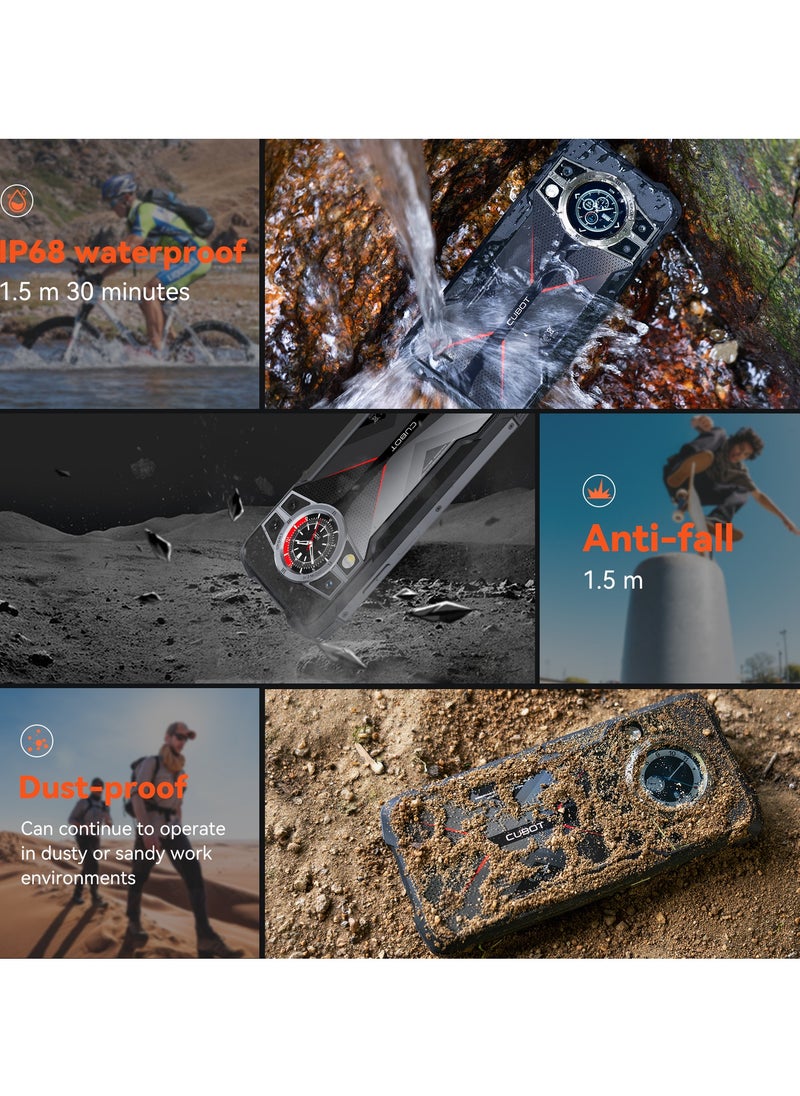 Cubot - Kingkong 9 Rugged Smartphone 120hz 6.583-Inch Screen 12GB RAM+512GB ROM 10600mAh Battery 33W Fast Charging 100MP Main + 24MP Night Vision Camera NFC - Image 1