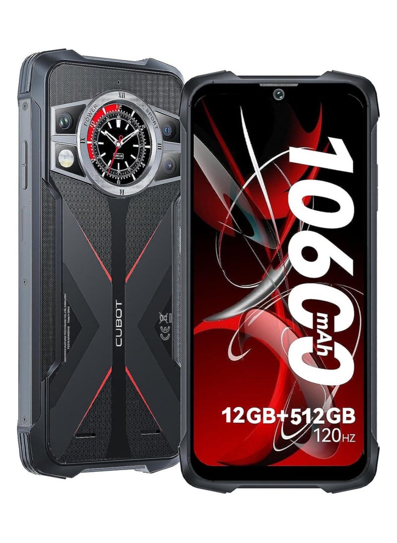 Cubot - Kingkong 9 Rugged Smartphone 120hz 6.583-Inch Screen 12GB RAM+512GB ROM 10600mAh Battery 33W Fast Charging 100MP Main + 24MP Night Vision Camera NFC - Image 1