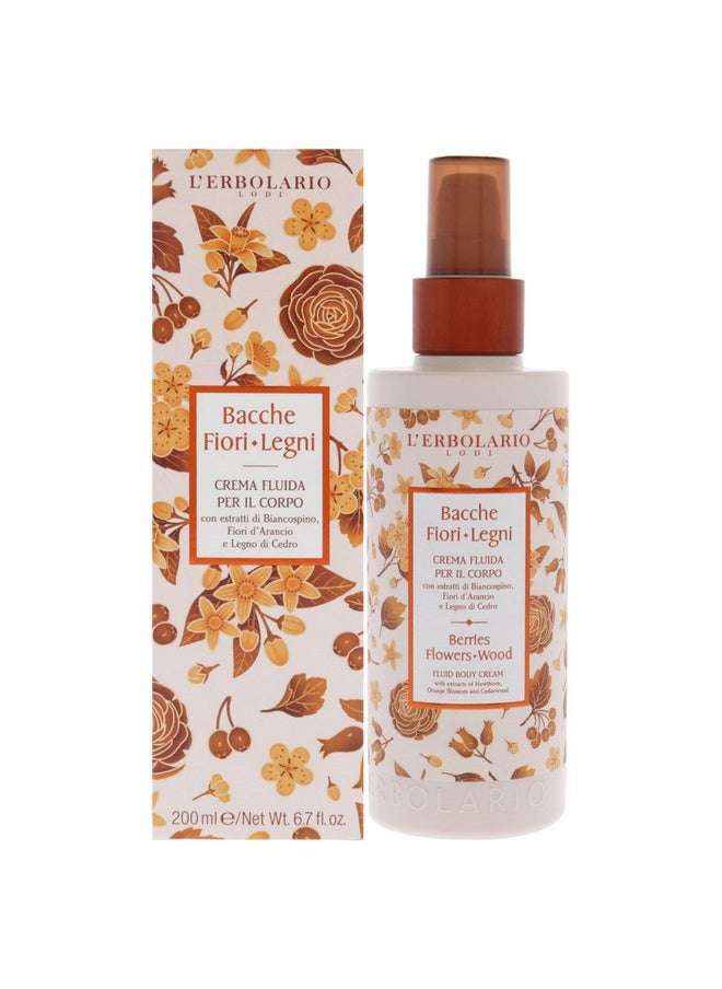 L'Erbolario Berries Flowers Wood Fluid Body Cream - Long Lasting Scented Body Cream For Women - Perfume Hydrating Body Moisturizer - Nourishing And Moisturizing Body Butter For Dry Skin - 6.7 Oz  - Image 1