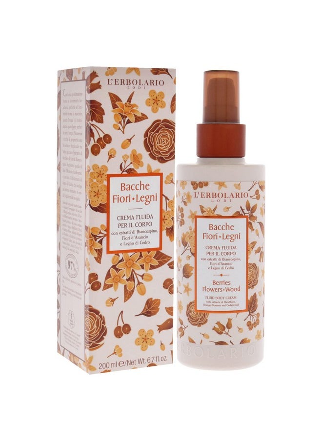 L'Erbolario Berries Flowers Wood Fluid Body Cream - Long Lasting Scented Body Cream For Women - Perfume Hydrating Body Moisturizer - Nourishing And Moisturizing Body Butter For Dry Skin - 6.7 Oz  - Image 3
