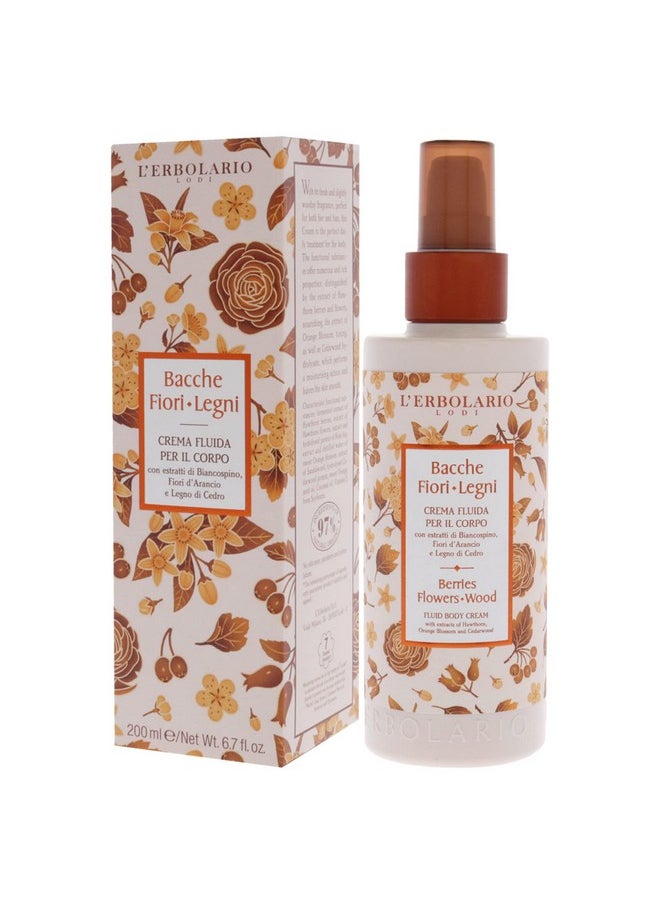 L'Erbolario Berries Flowers Wood Fluid Body Cream - Long Lasting Scented Body Cream For Women - Perfume Hydrating Body Moisturizer - Nourishing And Moisturizing Body Butter For Dry Skin - 6.7 Oz  - Image 4