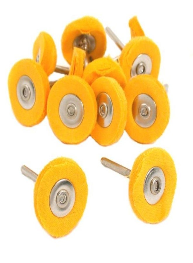 Preamer 20 Pcs Yellow Muslin Polishing Buffing Wheel Mini Brush Polishing Kit for Watch and Jewelry 1/8 Shank Compatible with Most Rotary Tool - Image 1