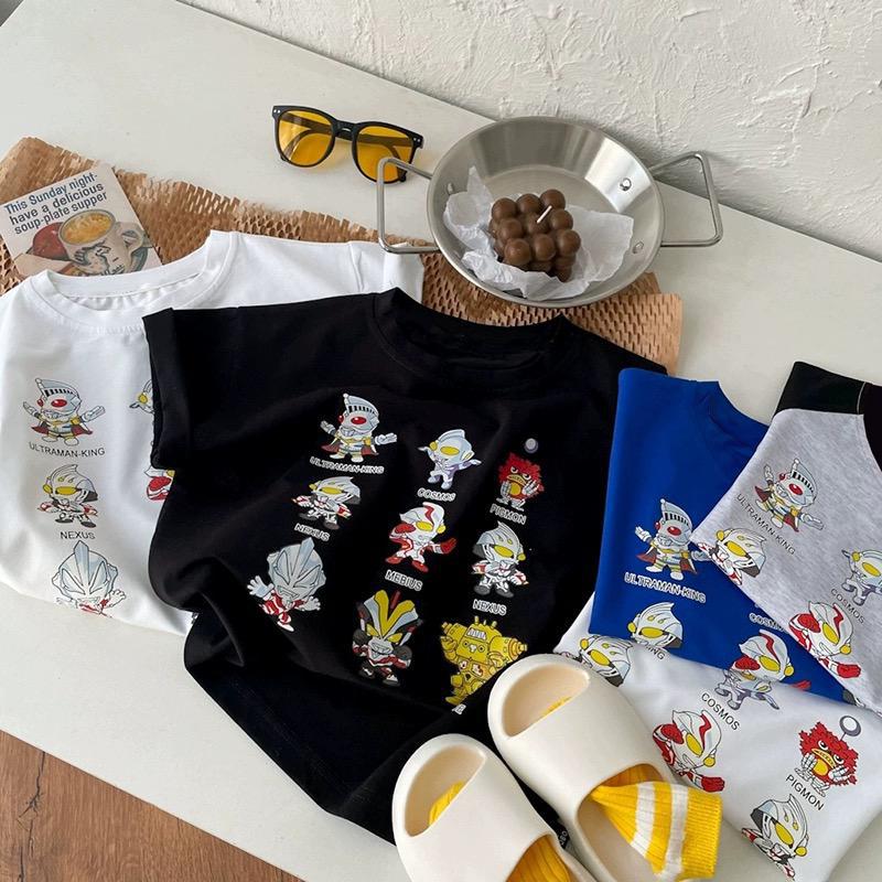 Summer Cotton Children'S Short-Sleeved T-Shirt Boys And Girls Cartoon Western Style Baby Half-Sleeved Children'S Printed Fashion Top Cotton T - Image 2