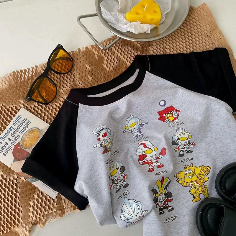 Summer Cotton Children'S Short-Sleeved T-Shirt Boys And Girls Cartoon Western Style Baby Half-Sleeved Children'S Printed Fashion Top Cotton T - Image 4