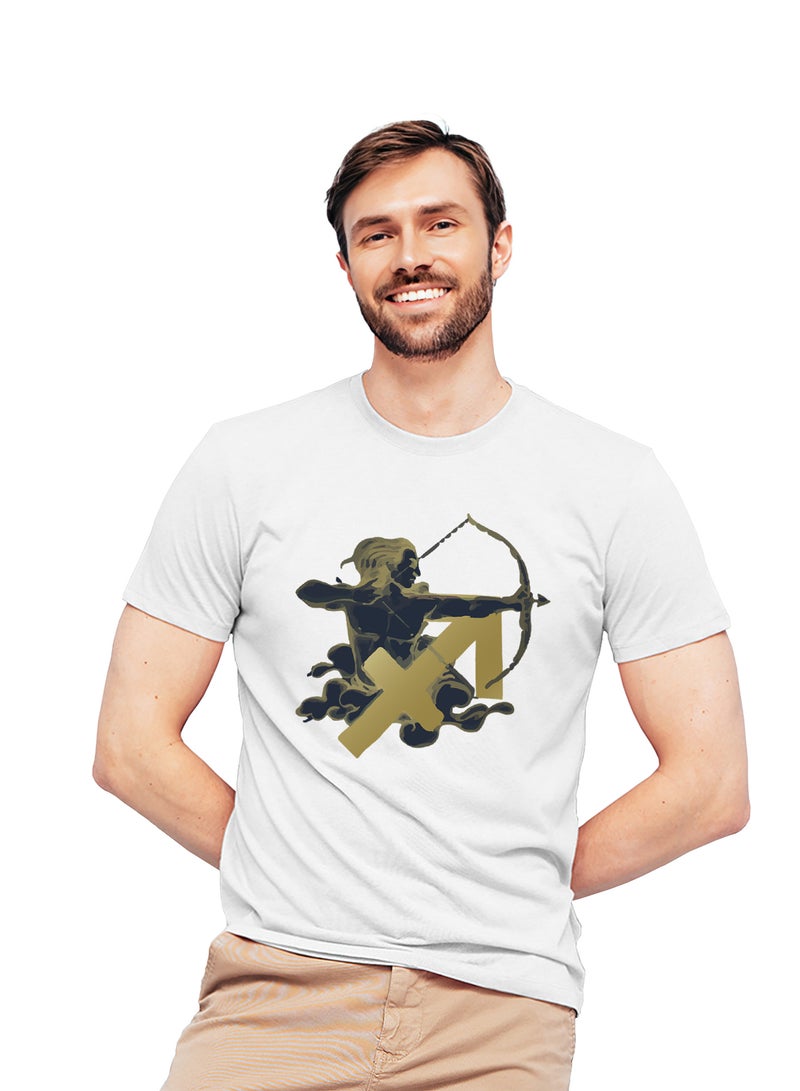 Fashion World Cotton T-shirt Printed with High-quality Sagittarius - Image 1